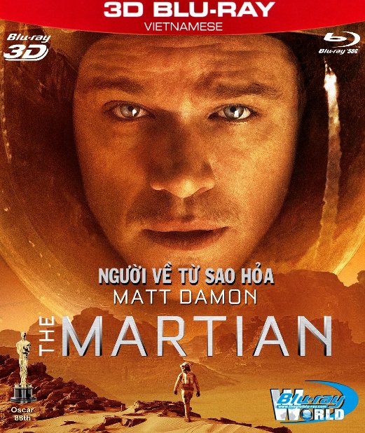 Z165.The Martian 2015 - NGUỜI VỀ TỪ SAO HỎA 3D50G (DTS - HD MA 7.1)